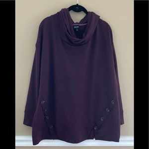 Dressbarn eggplant shirt size 1x
